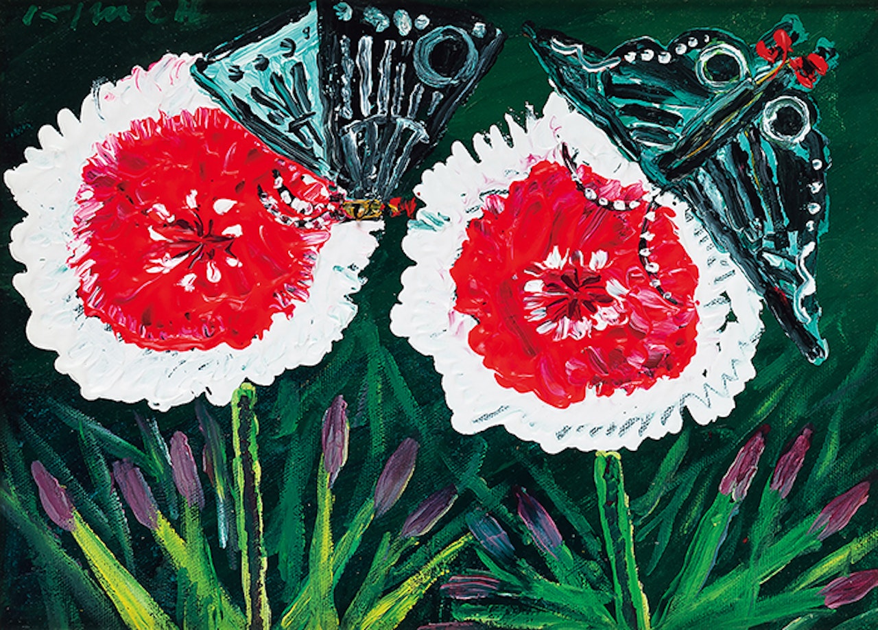 Flowers and Butterflies by Kim Chong Hak