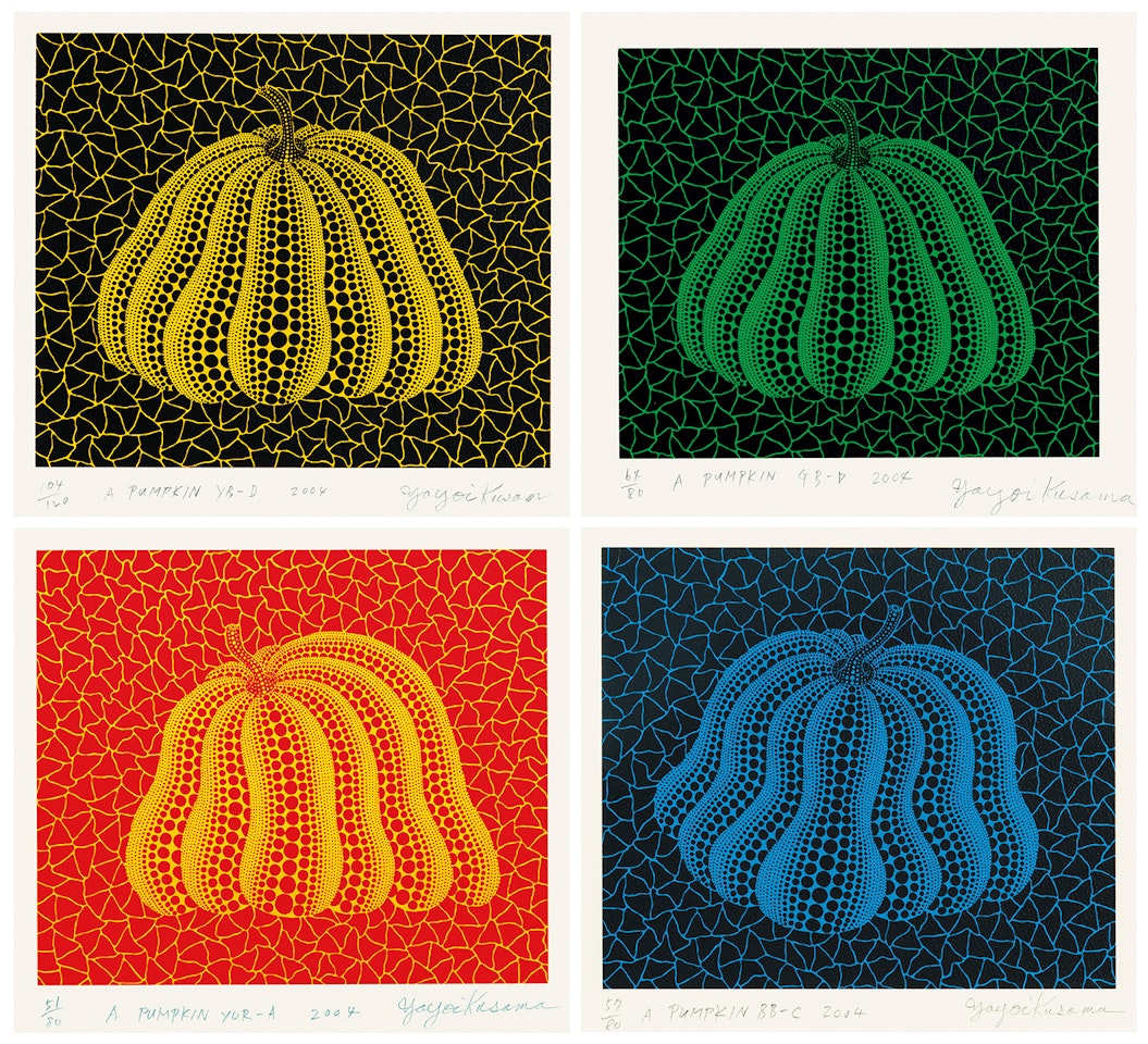 Pumpkin (4 works) by Yayoi Kusama
