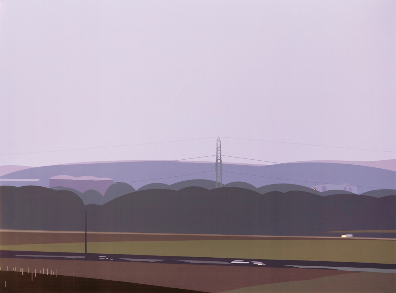 It was Raining When We by Julian Opie