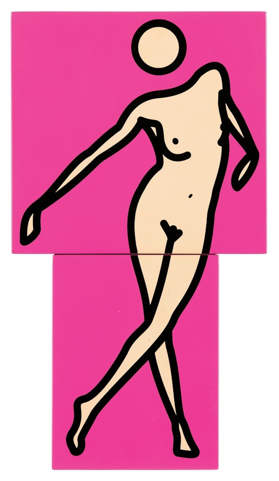 Caterina Dancing 03 (Pink) by Julian Opie