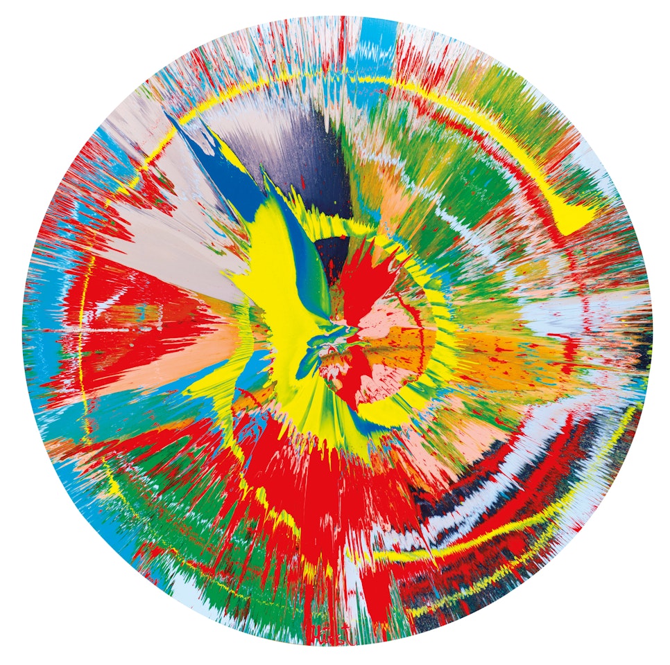 Beautiful Slithering Soaring Arcade of Craziness Painting by Damien Hirst