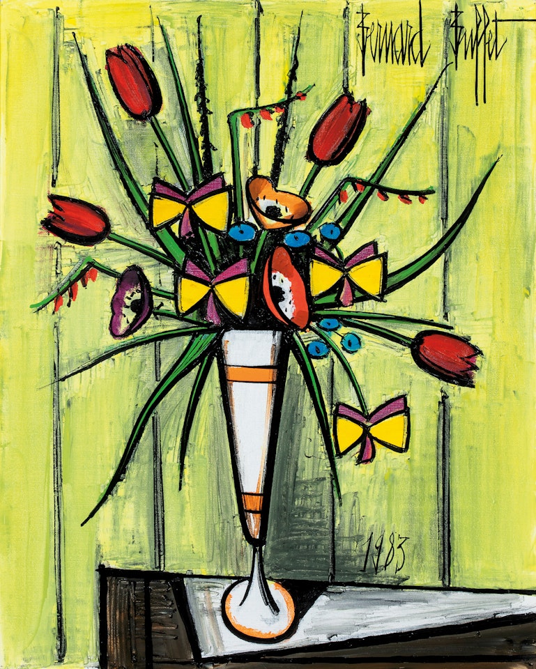 Bouquet dans un mazagran by Bernard Buffet