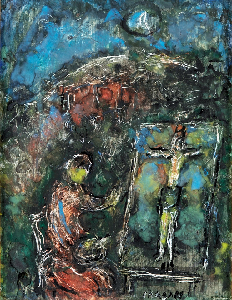 Le Peintre et le Christ by Marc Chagall