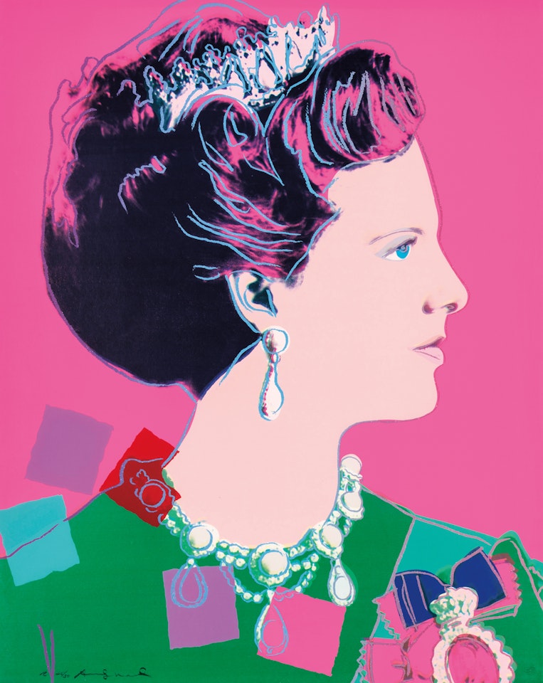 Queen Margrethe II of Denmark by Andy Warhol