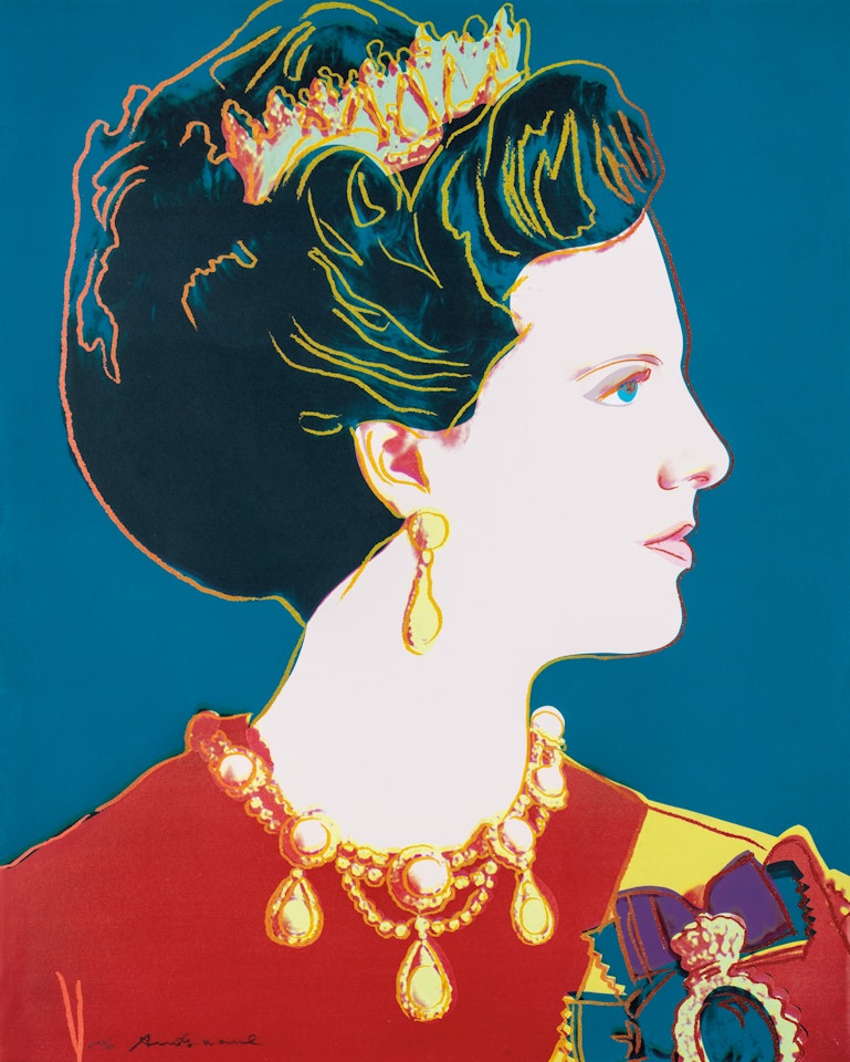 Queen Margrethe II of Denmark by Andy Warhol