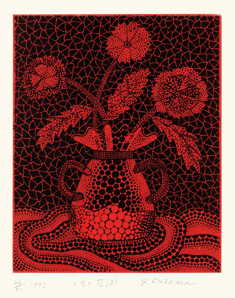 Three Flowers(Ⅱ) by Yayoi Kusama