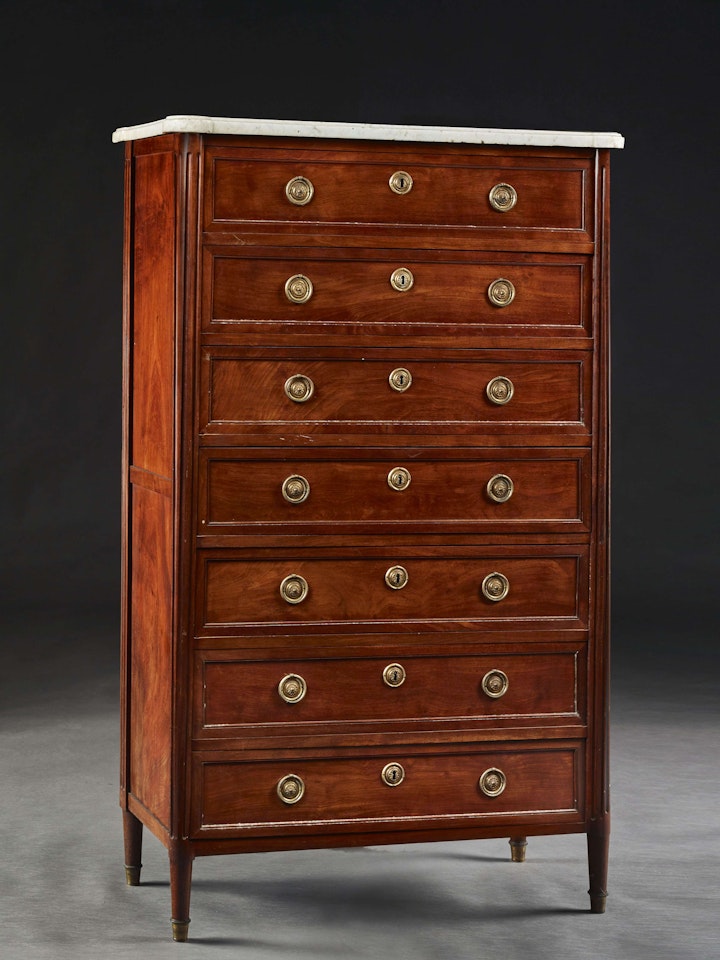 SEMAINIER D'ÉPOQUE LOUIS XVI Estampille d'Etienne Avril by Anonymous