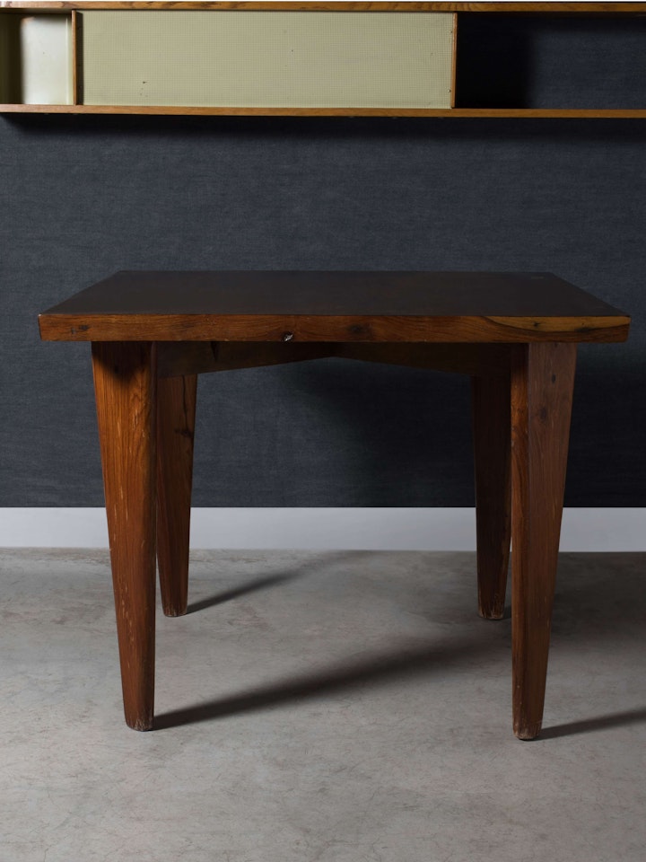Table de cafétéria dite "Square table" by Pierre Jeanneret