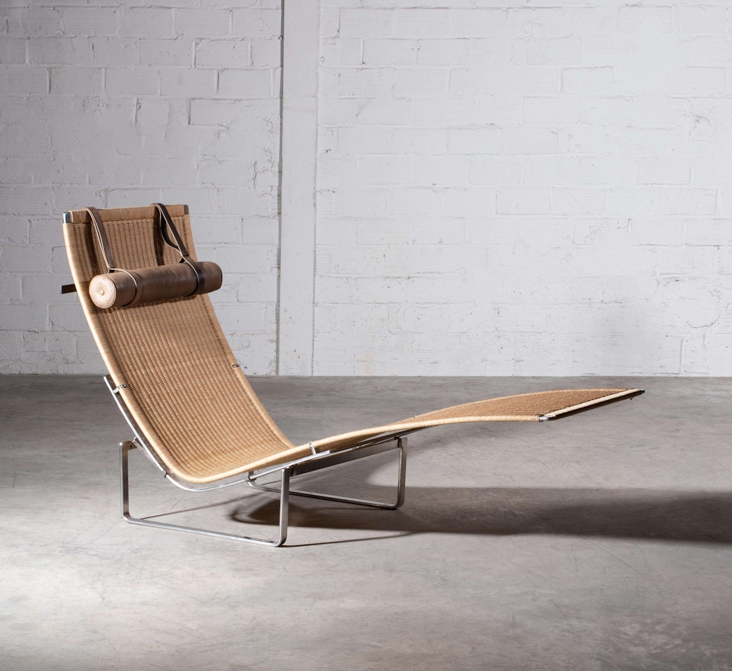Chaise longue mod. PK24 by Poul Kjaerholm