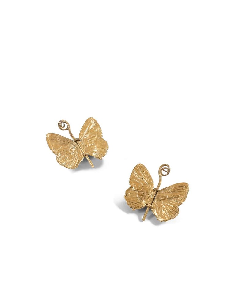 Boucles d'oreilles Papillon (petit modèle) by Claude Lalanne