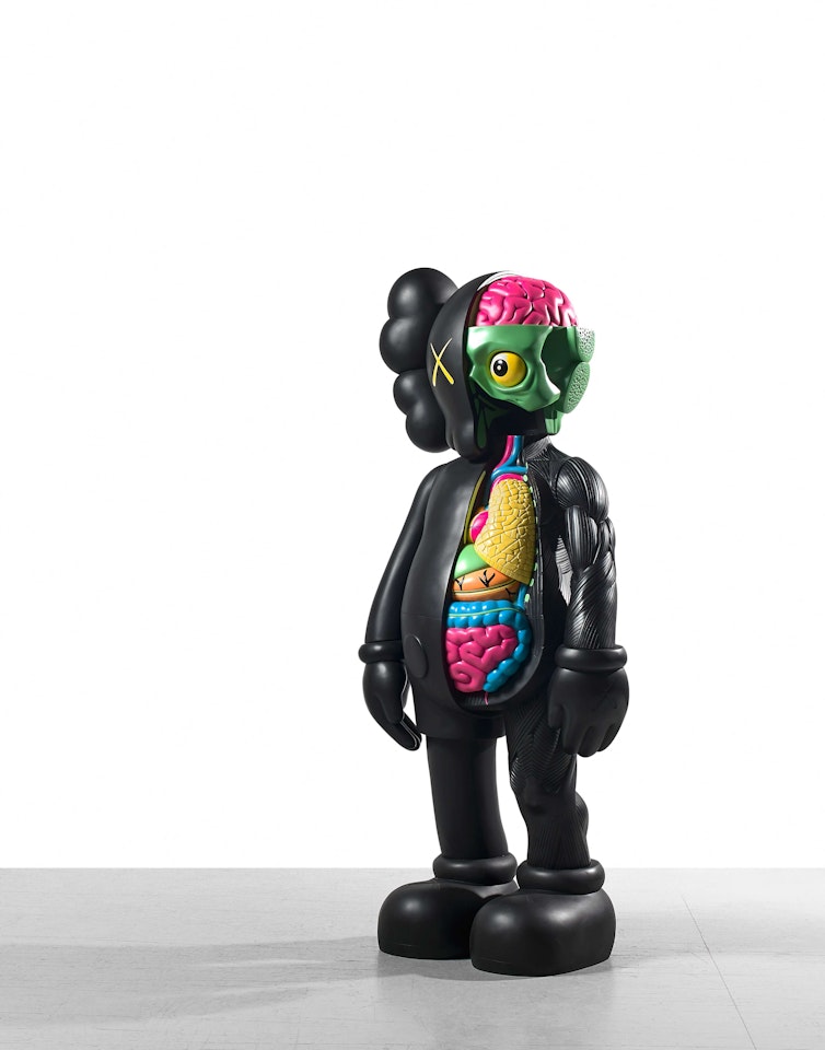 4 Foot Dissected Companion (Black) by Kaws