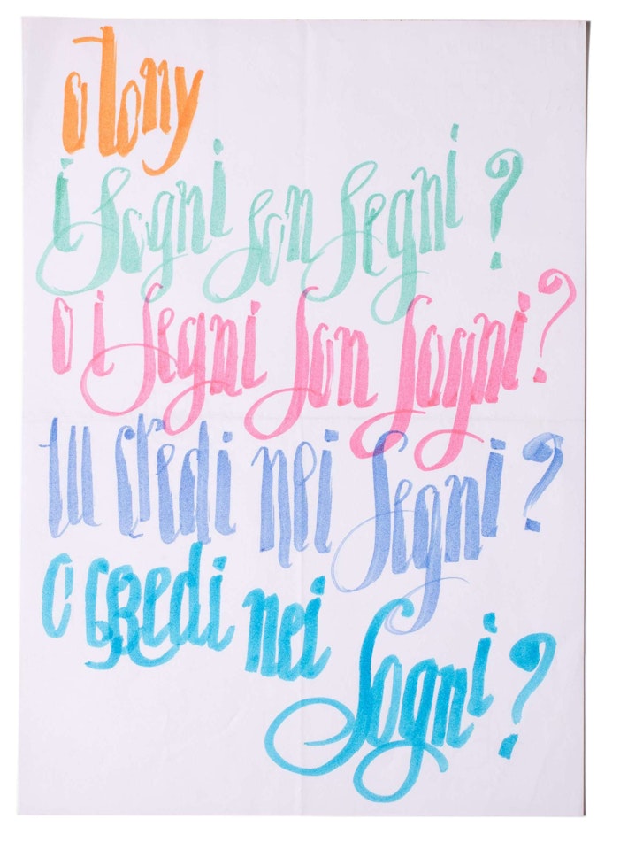 Lettre dessinée by Gio Ponti