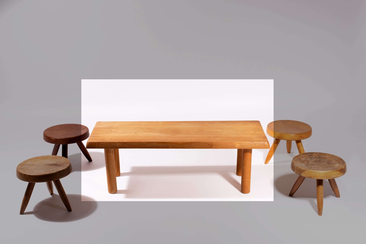 Table basse by Charlotte Perriand