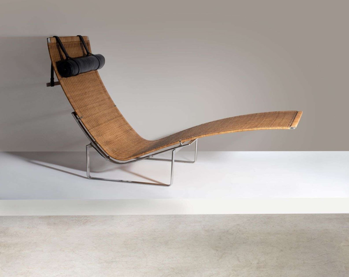 Chaise longue mod. PK24 by Poul Kjaerholm