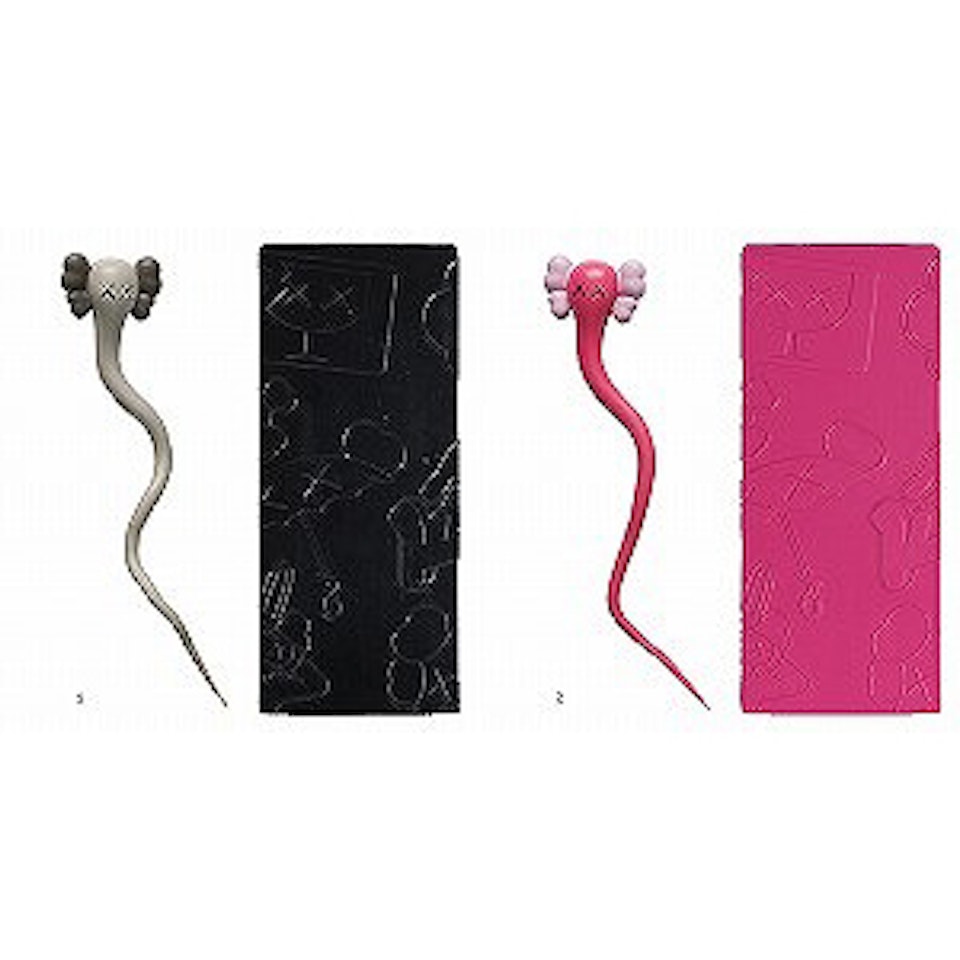 1. Bendy (Mono)／2. Bendy (Pink） by Kaws