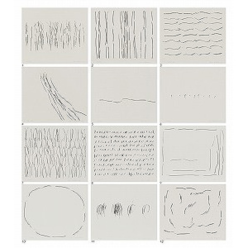 FROM LINE 1-12 (Print No. 57) by Lee Ufan