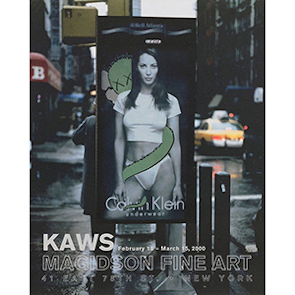 Exhibition poster at MAGIDSON FINE ART by Kaws