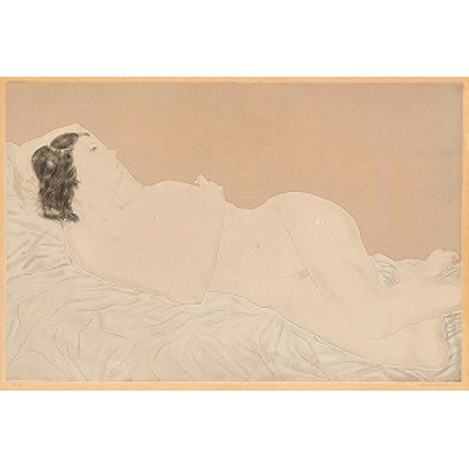 Femme brune allongée, from FEMMES by Leonard Tsuguharu Foujita
