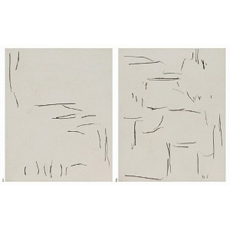 1. TO THE RUINS 5 (Print No. 71-5)／2. TO THE RUINS 6 (Print No. 71-6) by Lee Ufan