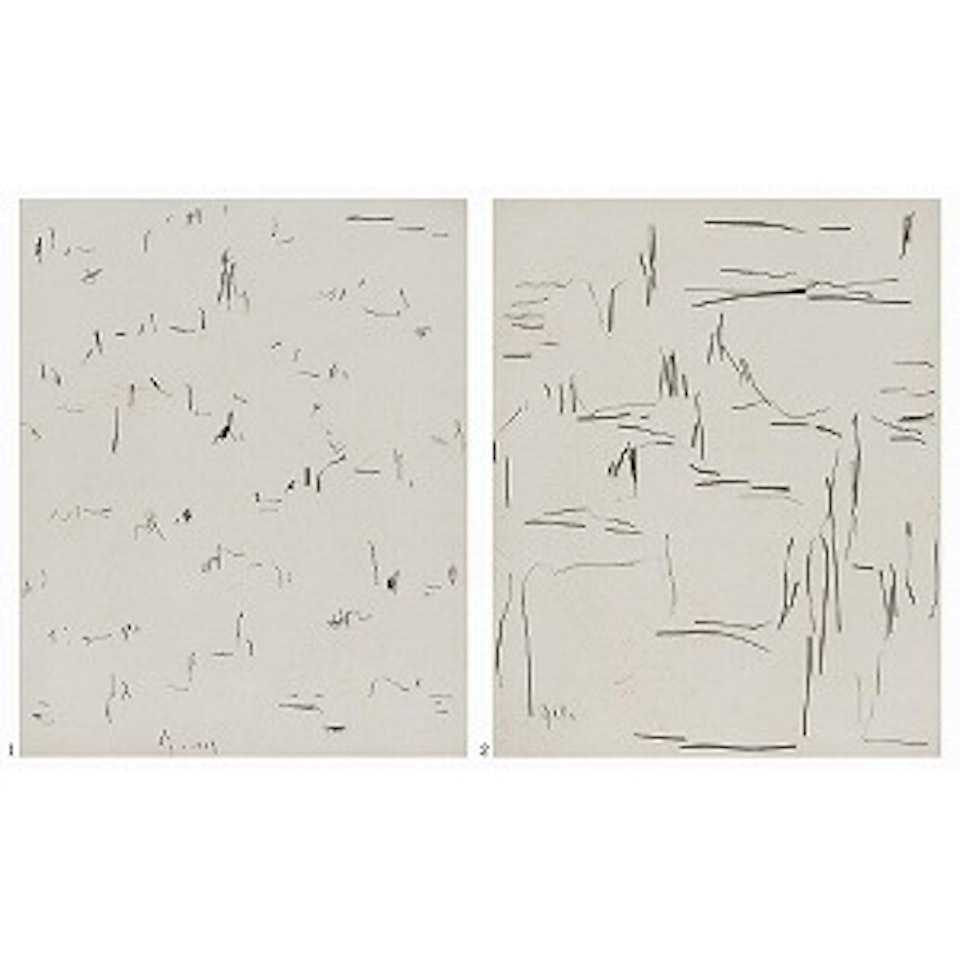 1. TO THE RUINS 3 (Print No. 71-3)／2. TO THE RUINS 4 (Print No. 71-4) by Lee Ufan