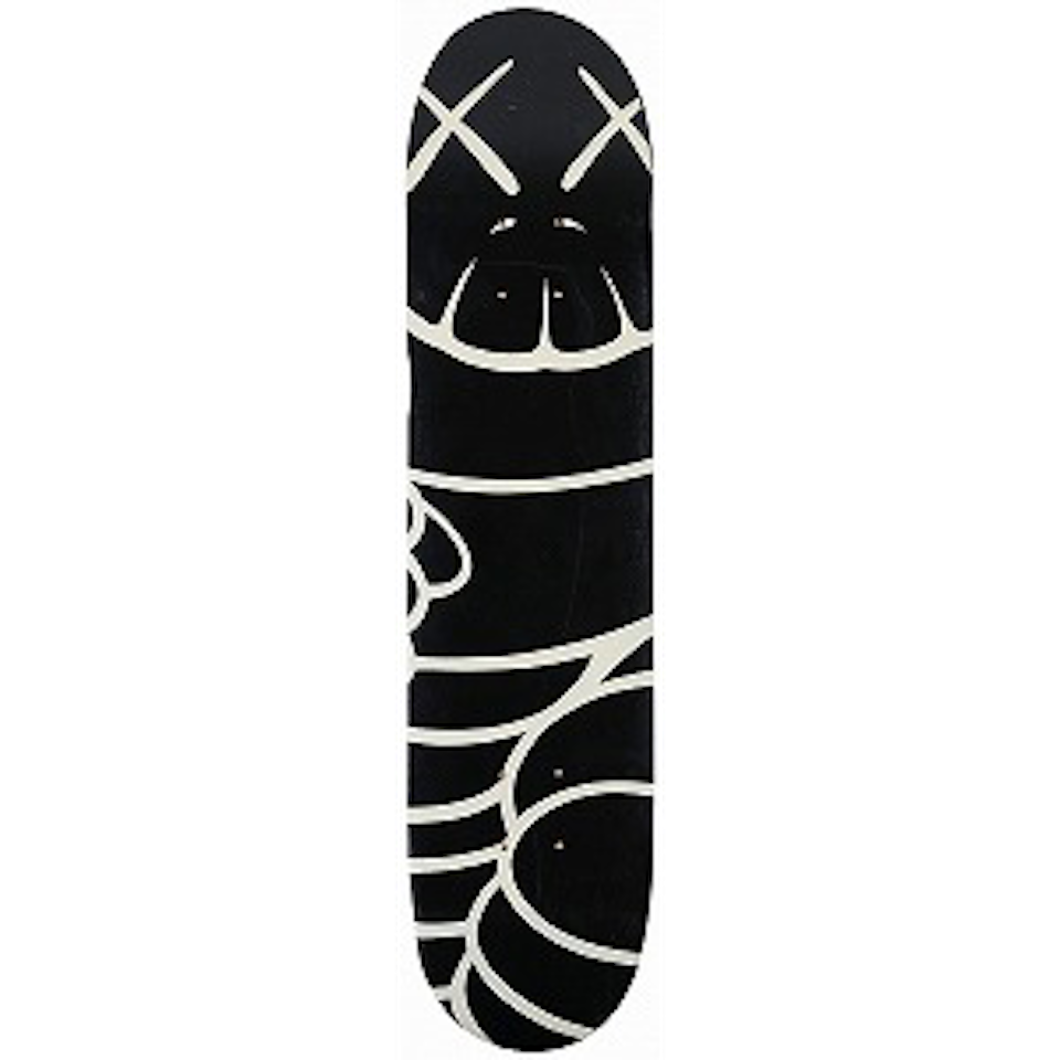 SUPREME SKATEBOARD (Black) by Kaws
