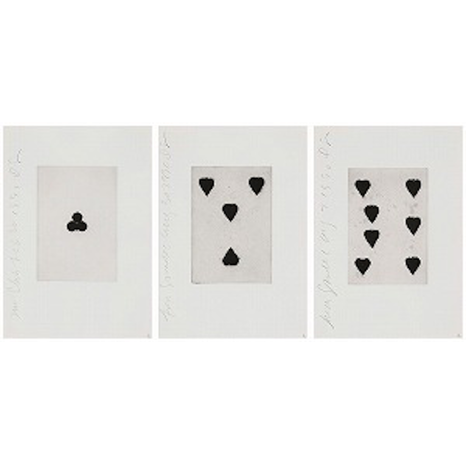 Playing Cards by Donald Sultan