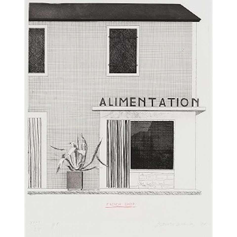 French Shop (M.C.A.T. 112) by David Hockney