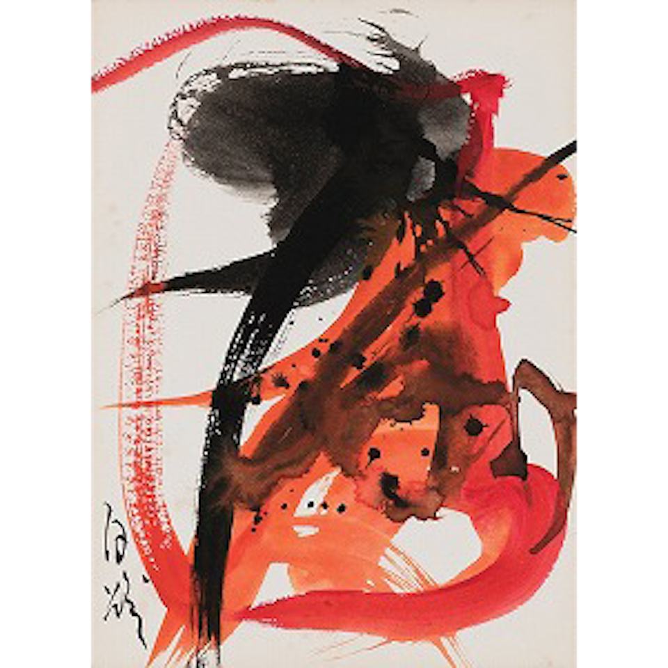 Work by Kazuo Shiraga