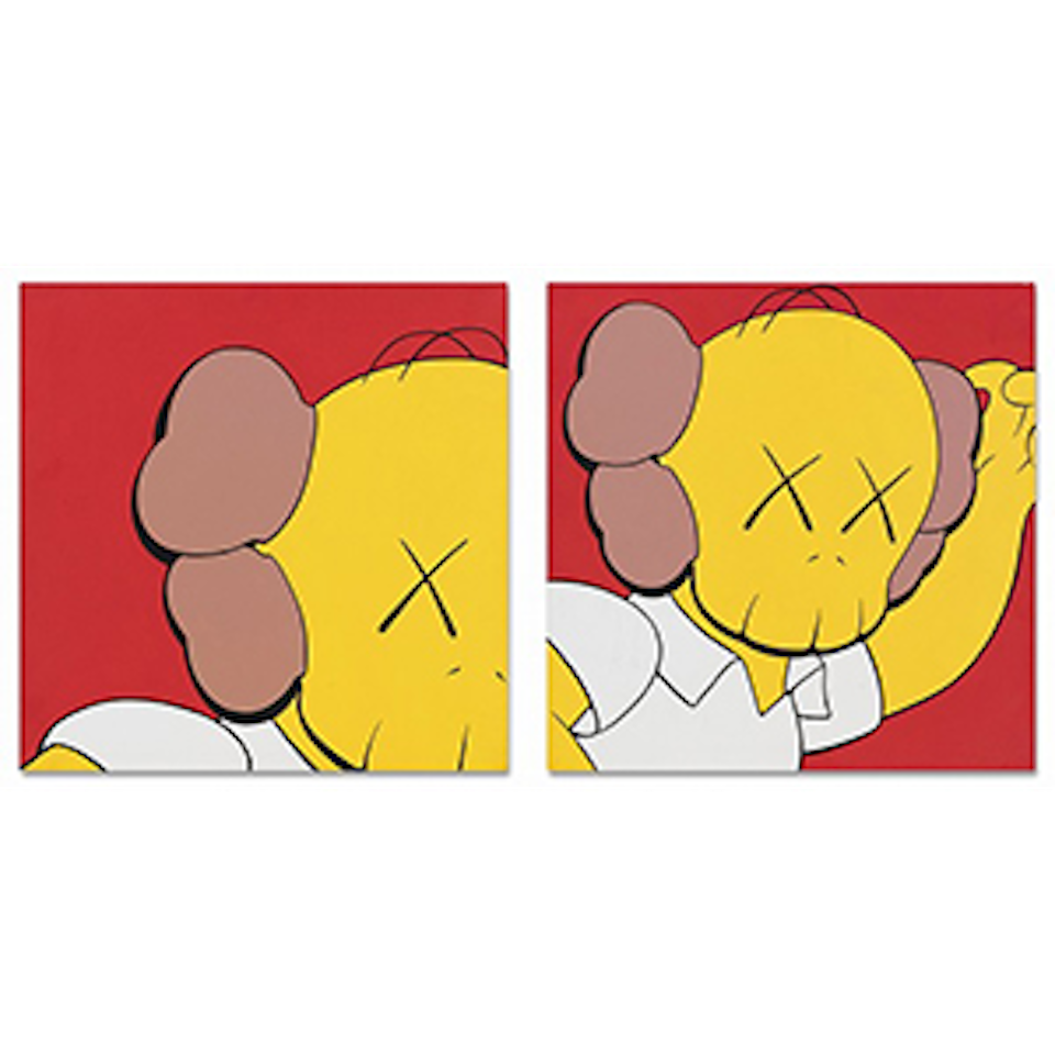 KIMPSONS SERIES (TWO WORKS) by Kaws