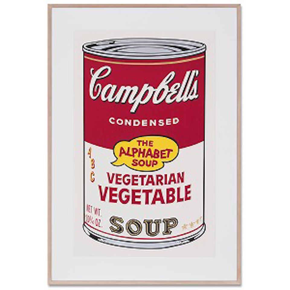 Vegetarian Vegetable, from Cambell's soup Ⅱ (F. & S. Ⅱ.56) by Andy Warhol