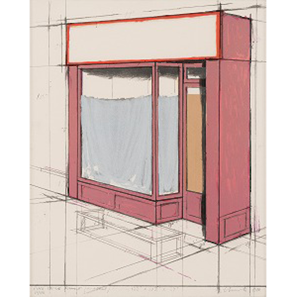 Pink Store Front, Project (Schellmann / Benecke 105) by Christo