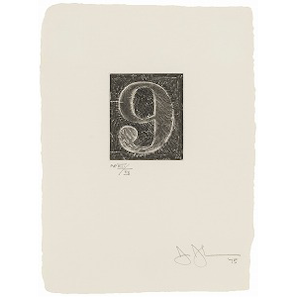 9 (ULAE 165) by Jasper Johns