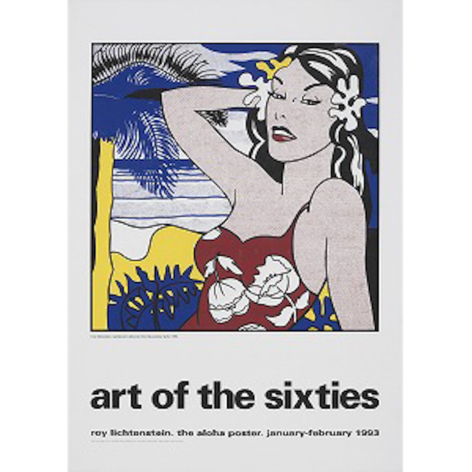 Poster for art of the sixties by Roy Lichtenstein