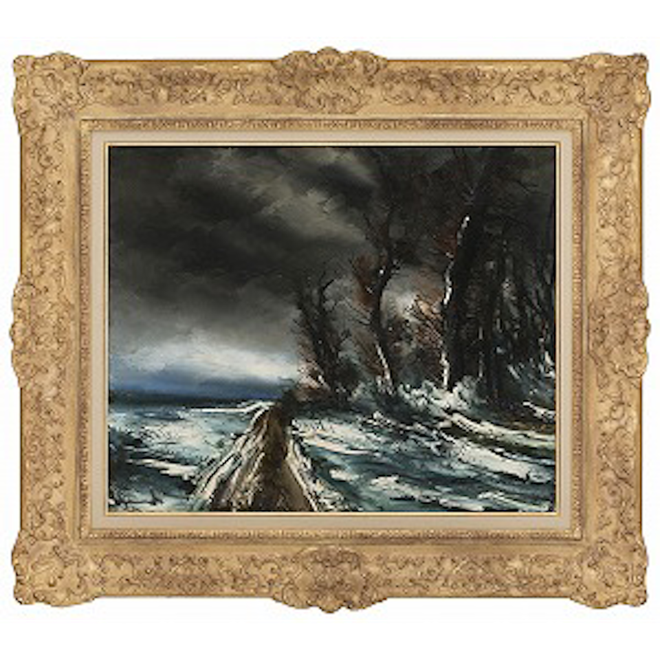 Hiver, route sous la neige by Maurice de Vlaminck
