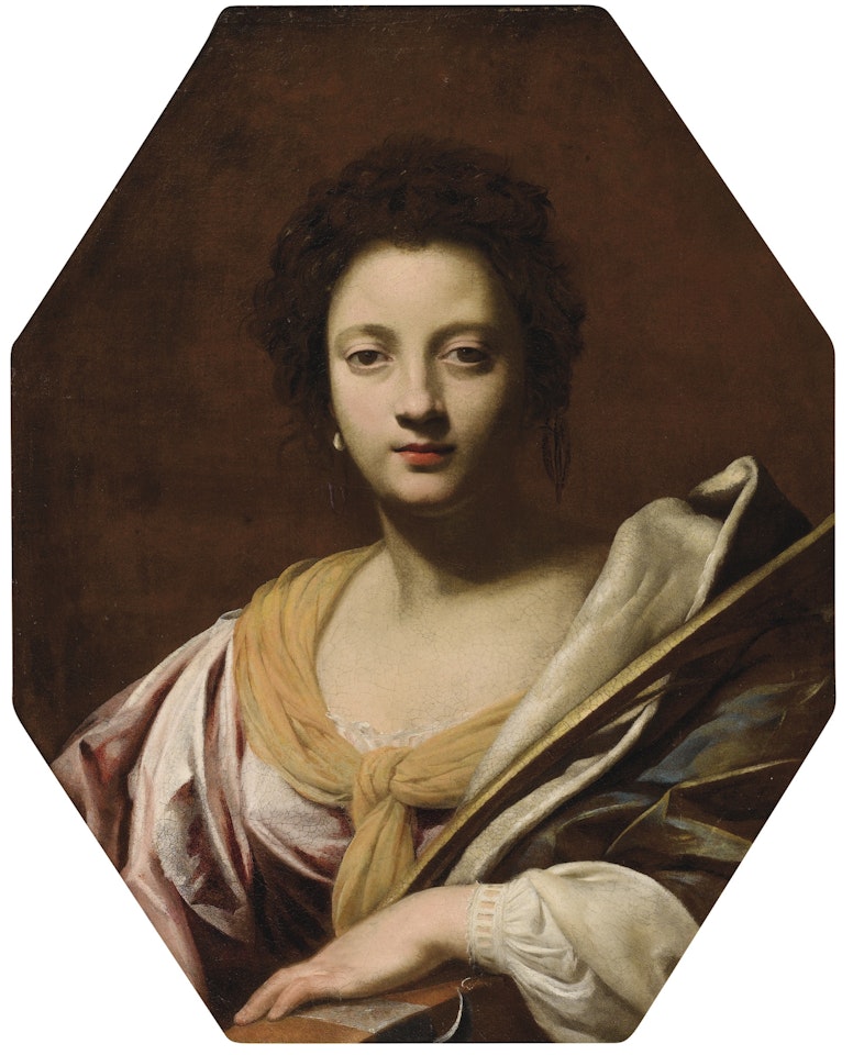 PORTRAIT OF A WOMAN, PROBABLY URSULA DA VEZZO, SISTER-IN-LAW OF THE ARTIST, AS SAINT CATHERINE by Simon Vouet