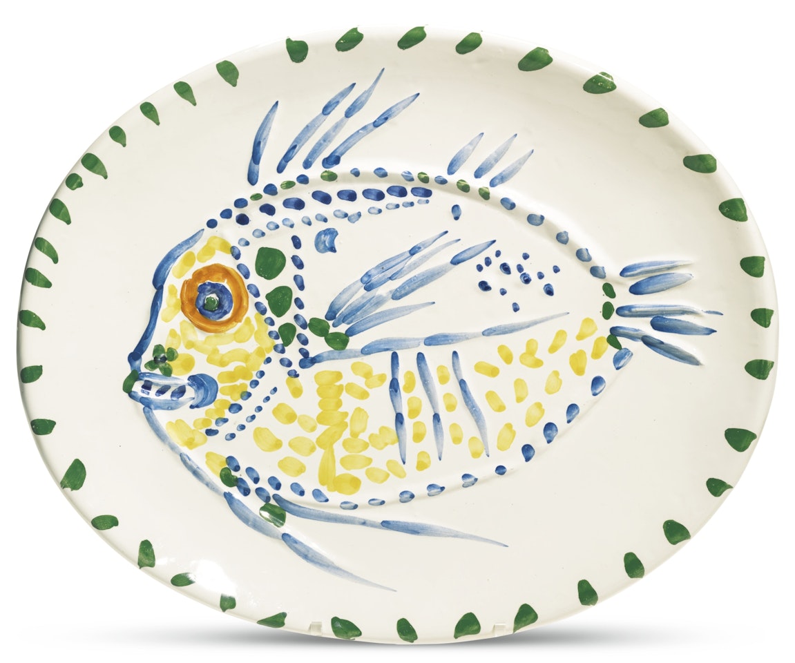 POISSON FOND BLANC (A. R. 168)<br/> by Pablo Picasso