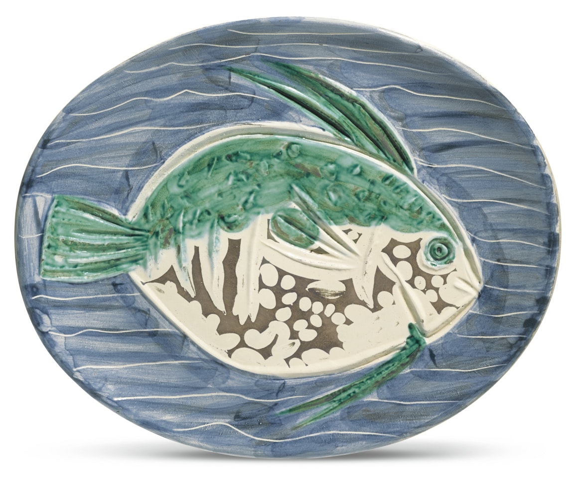 POISSON BLEU (A. R. 180)<br/> by Pablo Picasso