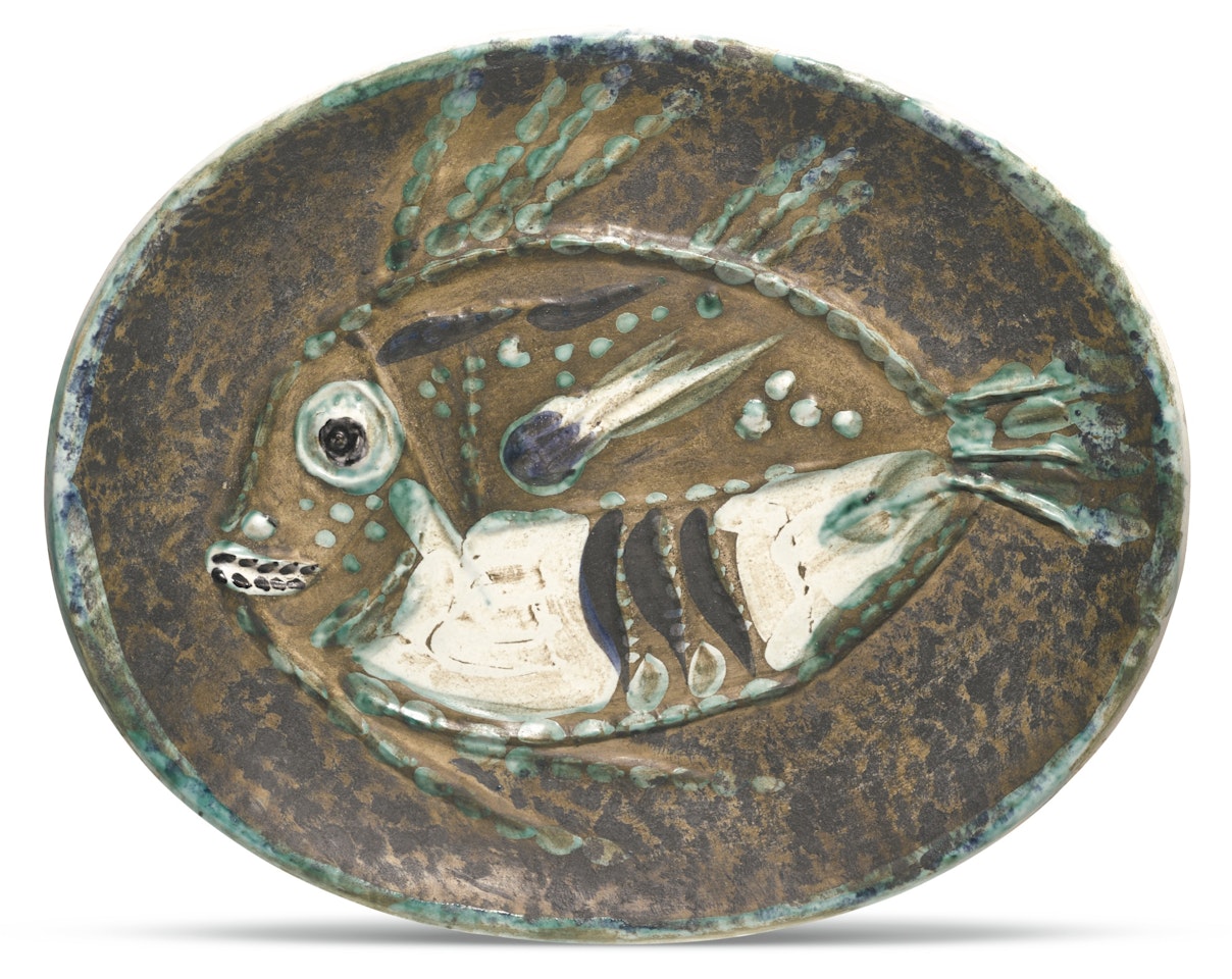 POISSON CHINÉ  (A. R. 170)<br/> by Pablo Picasso