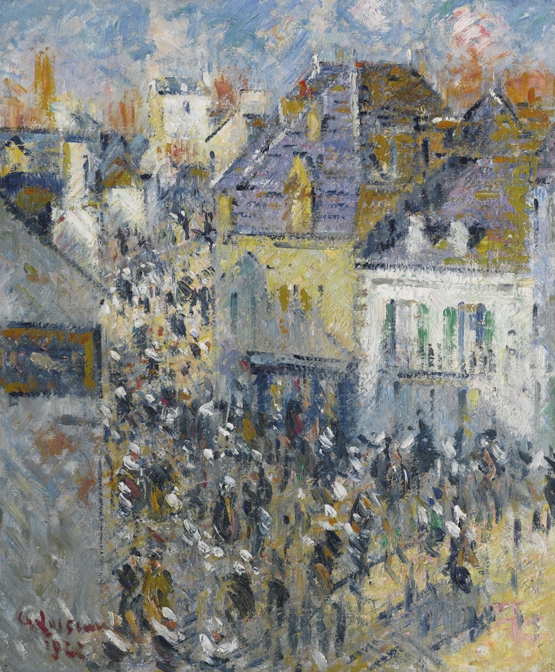 PONT AVEN, JOUR DE MARCHÉ by Gustave Loiseau