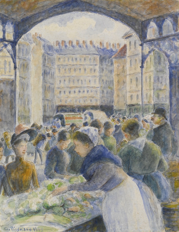 LE MARCHÉ by Camille Pissarro