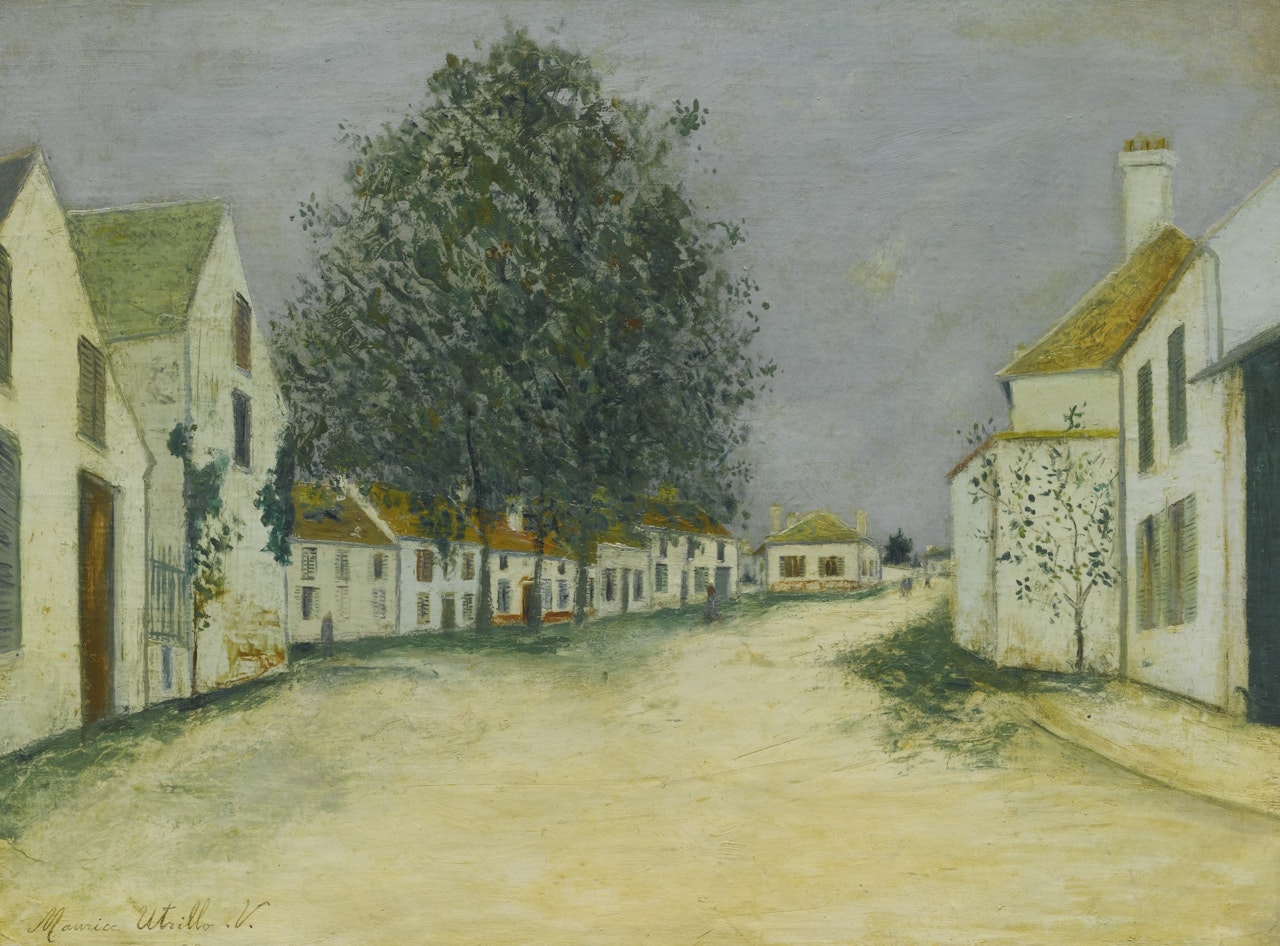 RUE À SANNOIS (VAL-D'OISE) by Maurice Utrillo