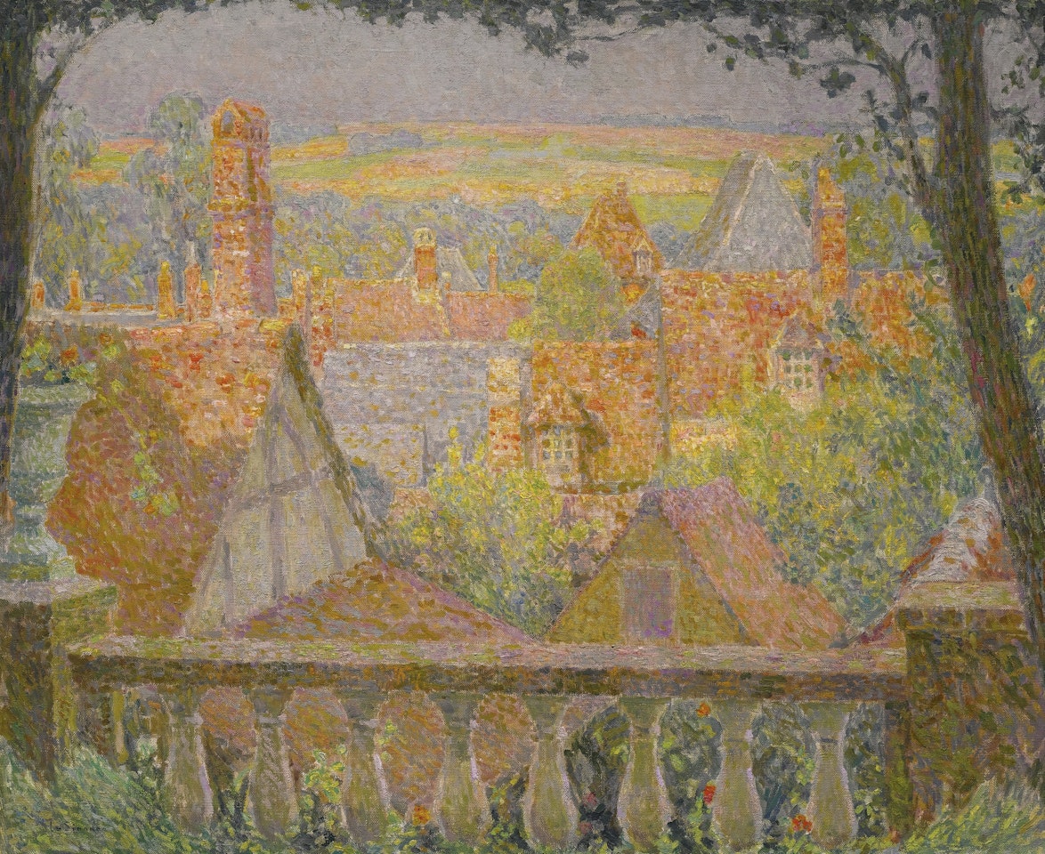 SUR LES TOITS, GERBEROY by Henri Le Sidaner
