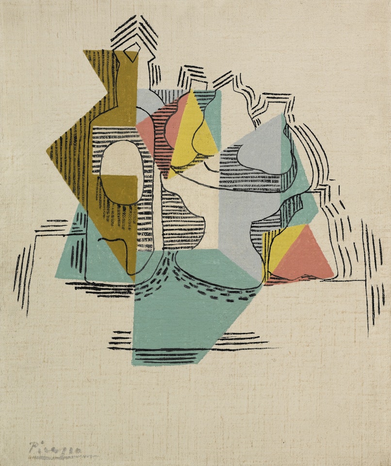 BOUTEILLE ET COMPOTIER by Pablo Picasso