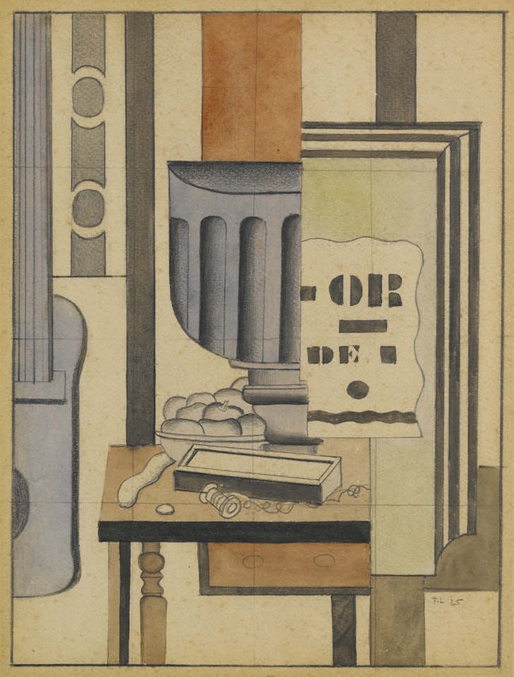 NATURE MORTE (LE VERRE) by Fernand Leger