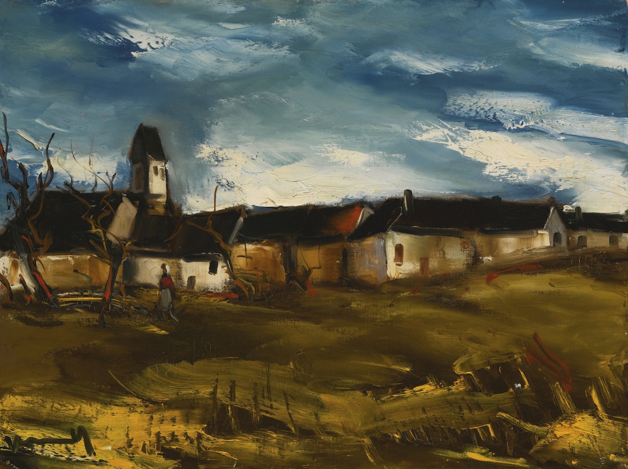 LE VILLAGE EN AUTOMNE by Maurice de Vlaminck