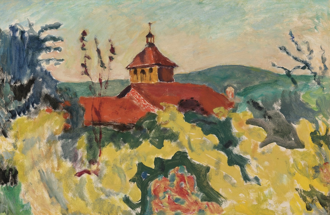 LE TOIT ROUGE by Pierre Bonnard