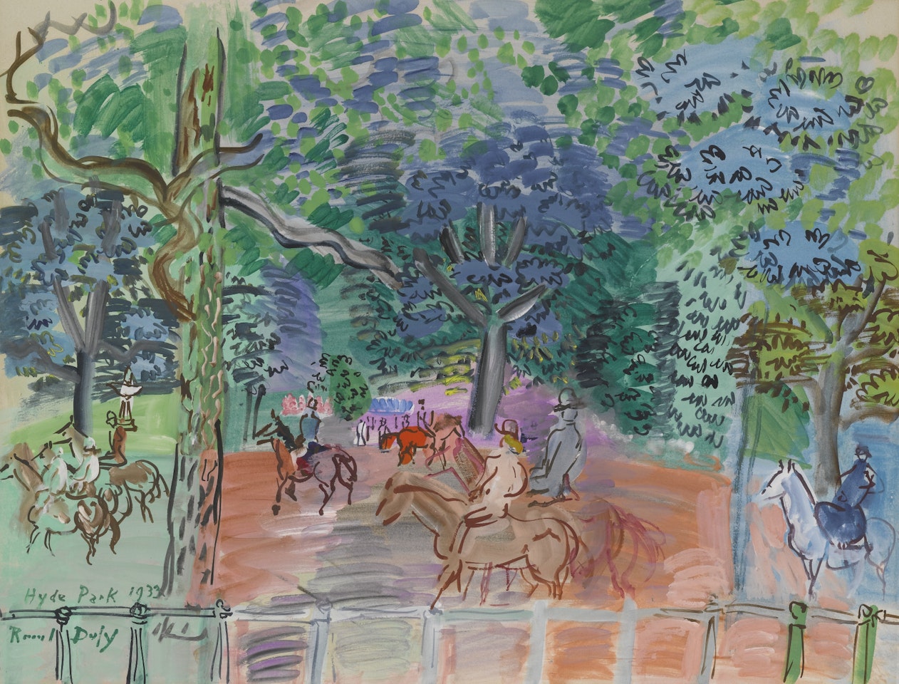 HYDE PARK by Raoul Dufy