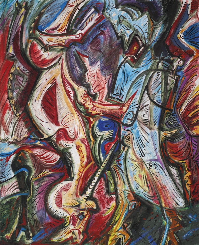 L'ÉCORCHEUR DE LICORNES by André Masson