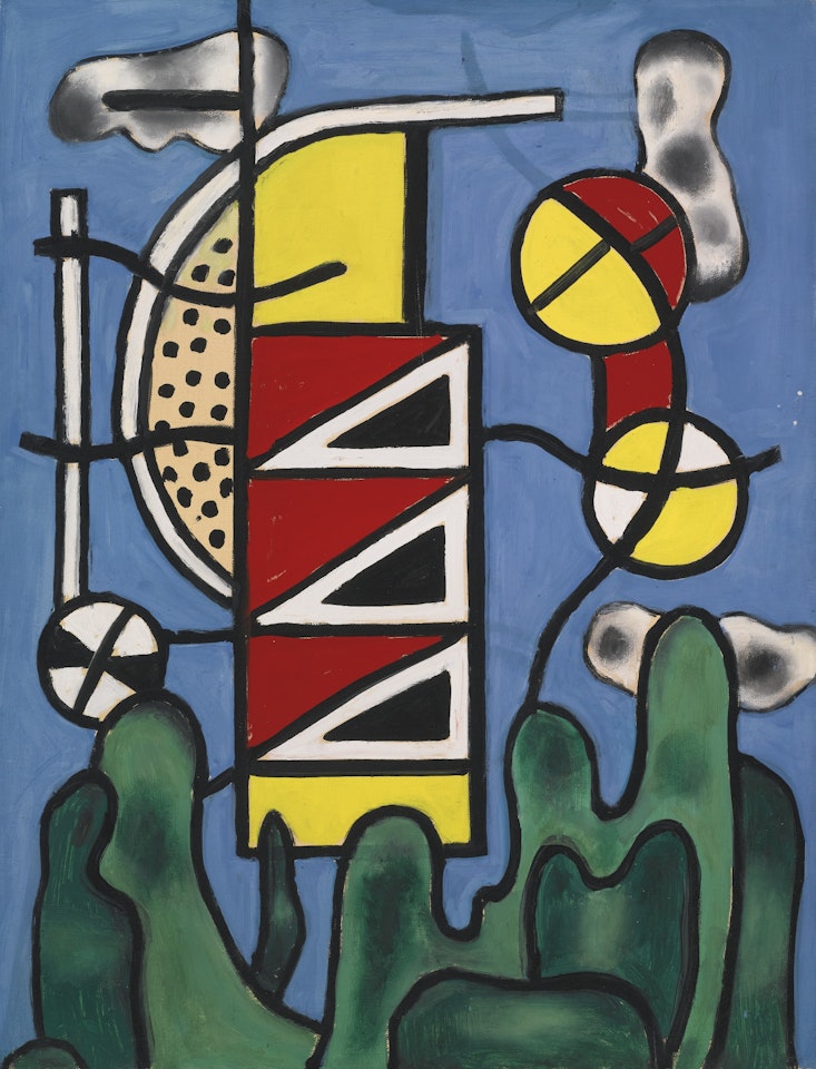 LE SIGNAL DANS LE PAYSAGE by Fernand Leger