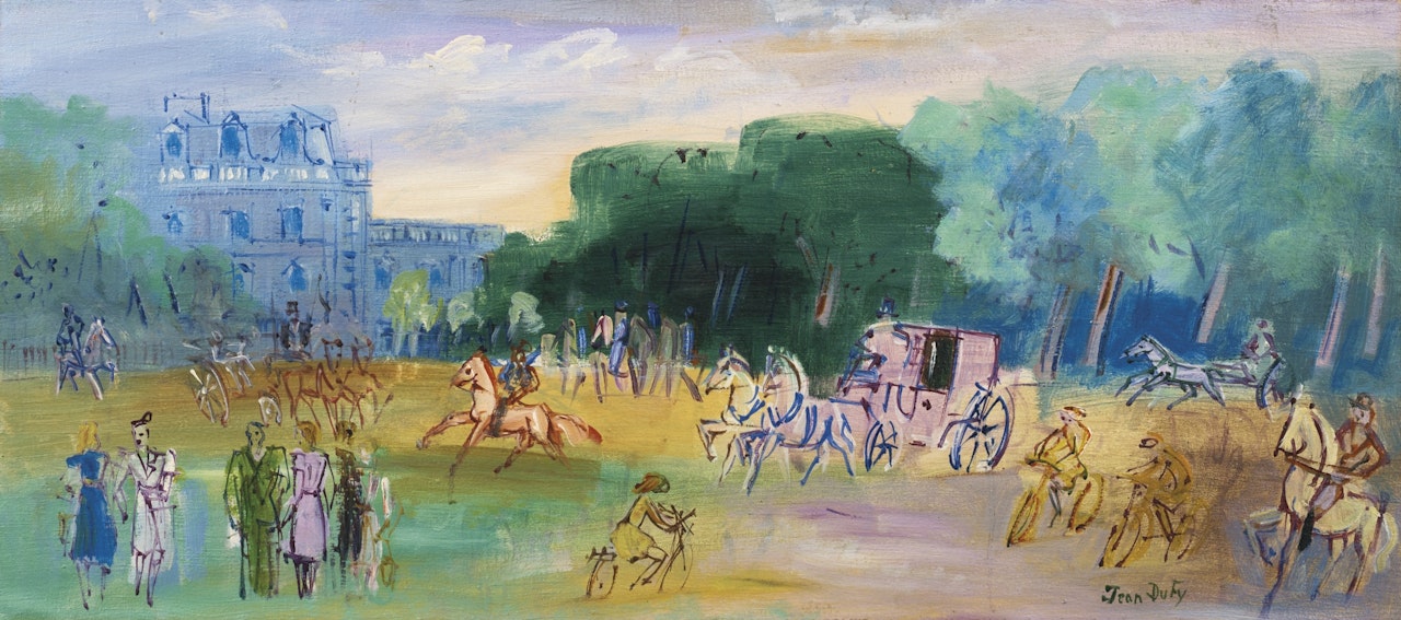 PROMENADE AU BOIS DE BOULOGNE
 by Jean Dufy